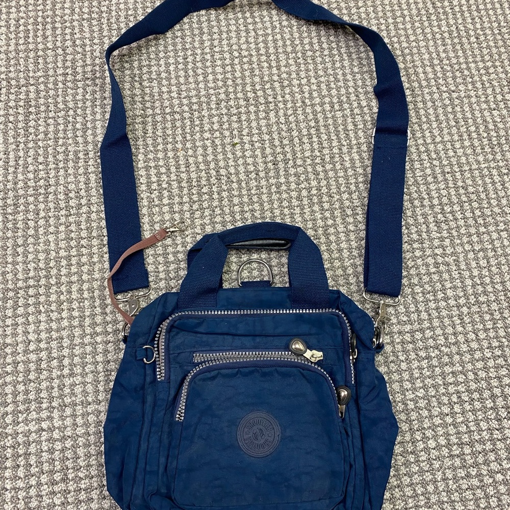 Navy Crossbody Shoulder Bag - Casual Everyday Carry
